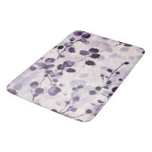 ラベンダーユーカリプトゥスウォーターカラーフローラ バスマット (アングル)