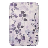 ラベンダーユーカリプトゥスウォーターカラーフローラ バスマット (正面縦)