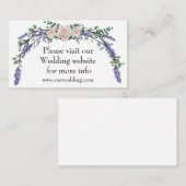 ラベンダーユーカリプトゥスピンクホワイトローズ エンクロージャーカード (正面/裏面)