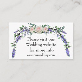 ラベンダーユーカリプトゥスピンクホワイトローズ エンクロージャーカード