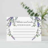ラベンダーユーカリプトゥスボホアドバイスとウィッシュズカード 招待状 (スタンド正面)