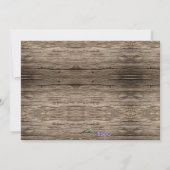 ラベンダーユーカリプトゥスロマンチック素朴ブライダルシャワー 招待状 (裏面)