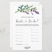 ラベンダーユーカリプトゥス新婦は何歳だった (正面/裏面)