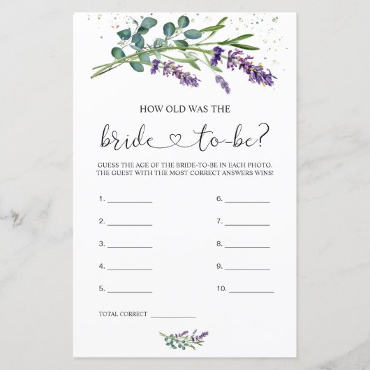 ラベンダーユーカリプトゥス新婦は何歳だった (正面)