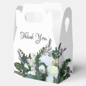 ラベンダーユーカリ白いバラの緑 フェイバーボックス (オープン)