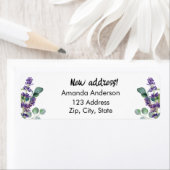 ラベンダーユーカリ移動新規差出人住所 ラベル (インサイチュ)