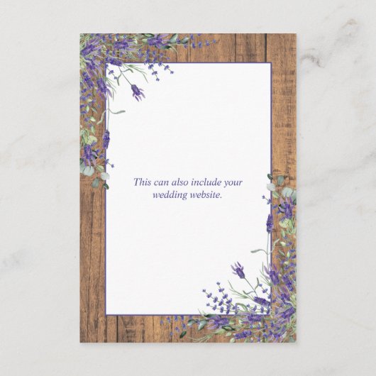 ラベンダーユーカリ素朴プタスボタニカルウッド詳細 エンクロージャーカード (裏面)