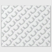 ラベンダーユーカリ紫フローラ植物学 ラッピングペーパー (フラット)