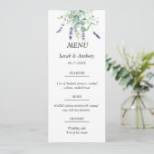 ラベンダーユーカリ紫フローラ結婚ズ食品 メニュー (スタンド正面)