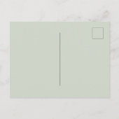 ラベンダーユーカリ結婚セージ インビテーションポストカード (裏面)