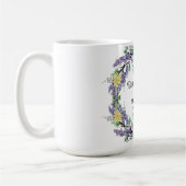 ラベンダーユーカリ黄色のバラ最高ののマーマ コーヒーマグカップ (左)