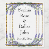 ラベンダーユーカリ |ロマンチックな植物学 ワインラベル (シングルラベル)