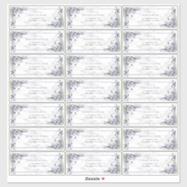 ラベンダーユ素朴ーカリプトゥスグリーンリーゲストアドレス シール