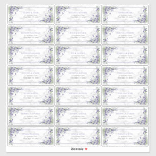 ラベンダーユ素朴ーカリプトゥスグリーンリーゲストアドレス シール