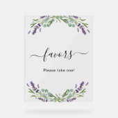 ラベンダーユ結婚ーカリの緑の恵み アクリルサイン (正面)