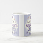 ラベンダーライトブルー祖母 コーヒーマグカップ (中央)