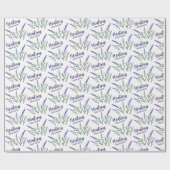 ラベンダーラッピングの中の癒しの雰囲気 ラッピングペーパー (フラット)