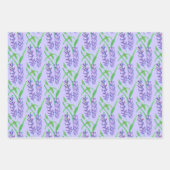 ラベンダーラッピング紙フラットシートセット ラッピングペーパーシート (正面3)