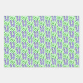 ラベンダーラッピング紙フラットシートセット ラッピングペーパーシート (正面2)