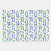 ラベンダーラッピング紙フラットシートセット ラッピングペーパーシート (正面)