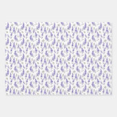 ラベンダーラッピング紙ラベンダーフラワー ラッピングペーパーシート (正面3)