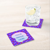 ラベンダーラブシモダンック スクエアペーパーコースター (インサイチュ)