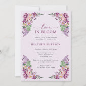 ラベンダーラブブライダルシャワー 招待状 (正面)
