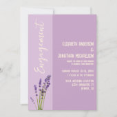 ラベンダーラブ婚約パーティ 招待状 (正面)