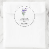 ラベンダーラベルのためだけの手作り ラウンドシール (バッグ)