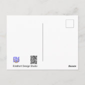 ラベンダーランドスケープDIYポストカード ポストカード (裏面)