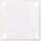 ラベンダーラヴ結婚ィーズ ガラスコースター (裏面)