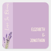ラベンダーラヴ結婚ィーズ スクエアシール (正面)