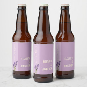 ラベンダーラヴ結婚ィーズ ビールラベル