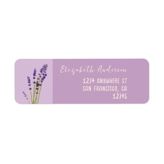 ラベンダーラヴ結婚ィーズ ラベル (正面)