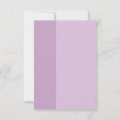 ラベンダーラヴ結婚ィーズ 出欠カード (裏面)