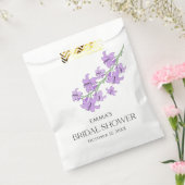 ラベンダーリリーつる植物ブライダルシャワーフリットバッグ フェイバーバッグ (封をした状態)