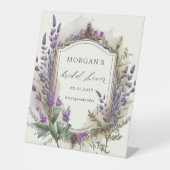 ラベンダーリーガルフローラブライダルシャワー 台座サイン (正面)