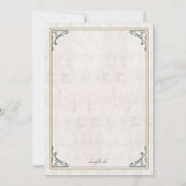 ラベンダーリース招待状 招待状 (裏面)