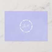 ラベンダーリース結婚のウィッシングウェルカード エンクロージャーカード (裏面)