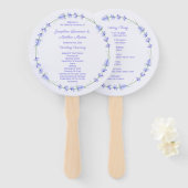 ラベンダーリース結婚フローラ式プログラム ハンドファン (正面&裏面)