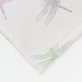 ラベンダーレインボーグラデーショントンフライ フリースブランケット (角)