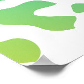 ラベンダーレオパード印刷：ソフトスタイリッシュワイルドデザイン ポスター (角)