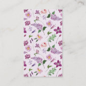 ラベンダーレシピブライダルカード エンクロージャーカード (裏面)