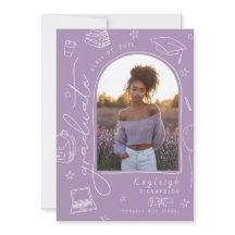 ラベンダーレトロ写真卒業発表