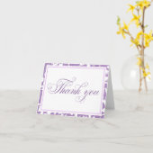 ラベンダーレースサンキューカー空白のド カード (黄色い花)