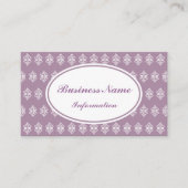 ラベンダーレースプリント名刺 名刺 (正面)