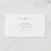 ラベンダーロータスフラワーナチュラルスパと美しい 名刺 (裏面)