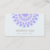ラベンダーロータスフラワーナチュラルスパと美しい 名刺 (正面)