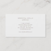 ラベンダーロータスフラワーナチュラルスパと美しい 名刺 (裏面)