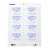 ラベンダーロータスフラワーナチュラルスパ&美しい ラベル (フルシート)